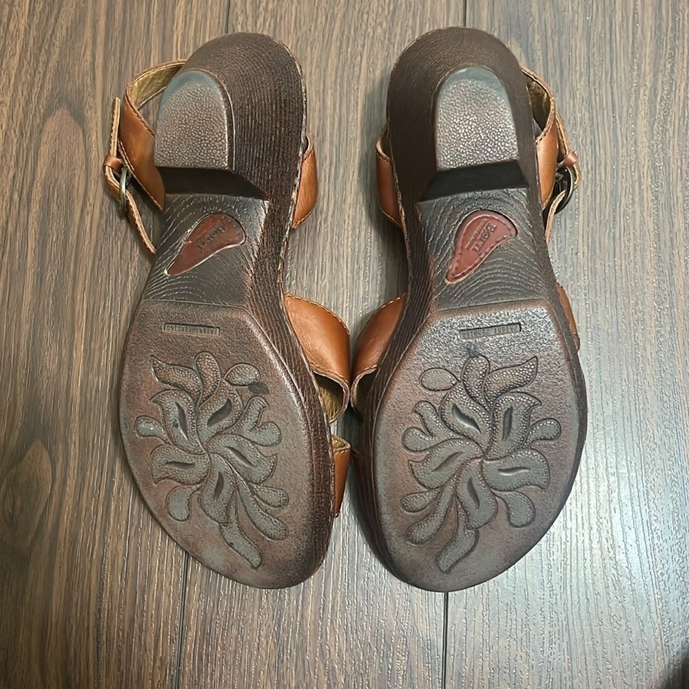 Born Leather Sandals Brown Size 10 - Picture 6 of 11